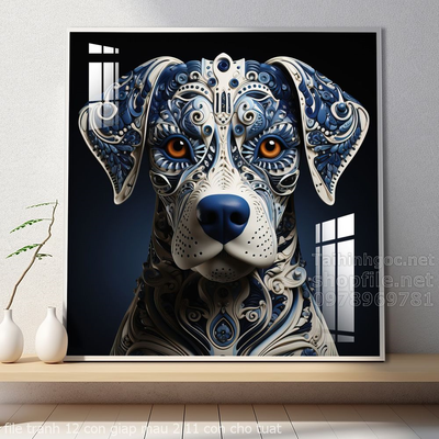 file tranh 12 con giap mau 2 11 con cho tuat