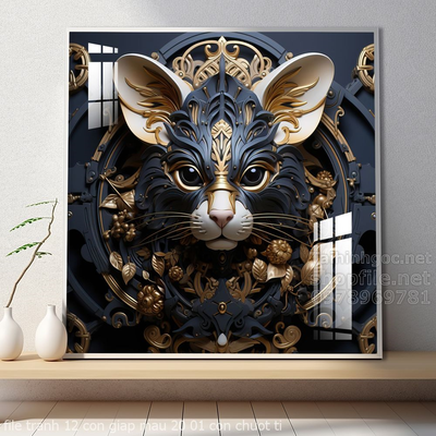 file tranh 12 con giap mau 20 01 con chuot ti