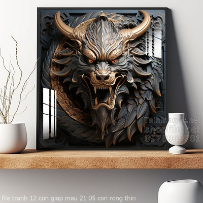 file tranh 12 con giap mau 21 05 con rong thin