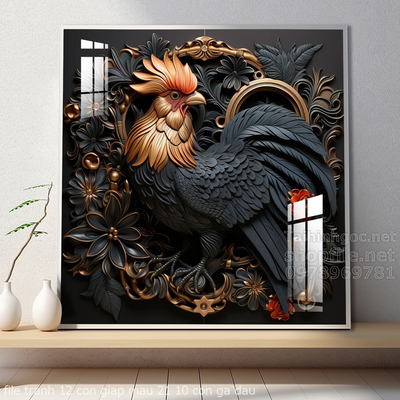 file tranh 12 con giap mau 21 10 con ga dau