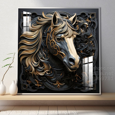 file tranh 12 con giap mau 22 07 con ngua ngo