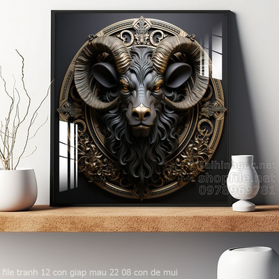 file tranh 12 con giap mau 22 08 con de mui