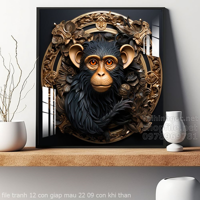 file tranh 12 con giap mau 22 09 con khi than