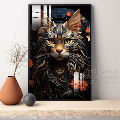 file tranh 12 con giap mau 23 04 con meo mao