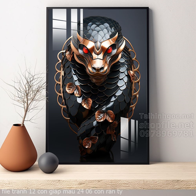 file tranh 12 con giap mau 24 06 con ran ty