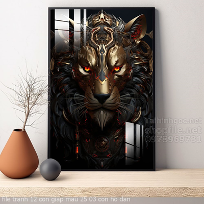 file tranh 12 con giap mau 25 03 con ho dan