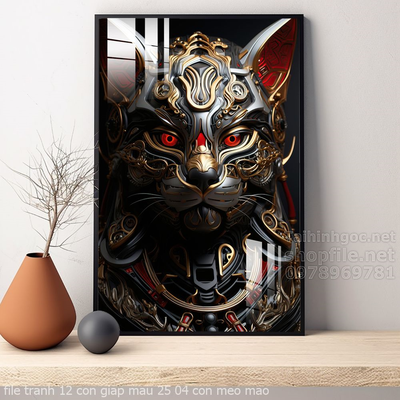 file tranh 12 con giap mau 25 04 con meo mao