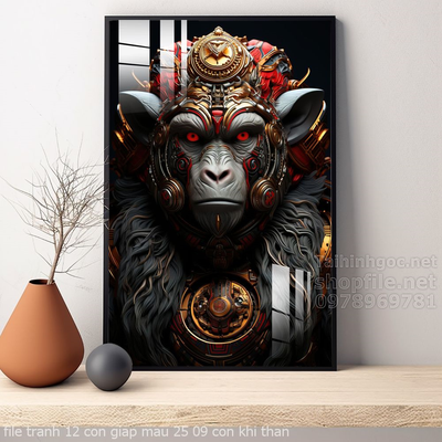 file tranh 12 con giap mau 25 09 con khi than