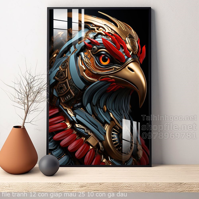 file tranh 12 con giap mau 25 10 con ga dau