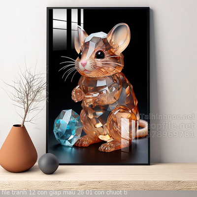 file tranh 12 con giap mau 26 01 con chuot ti