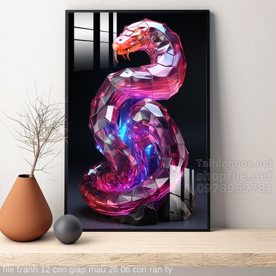 file tranh 12 con giap mau 26 06 con ran ty