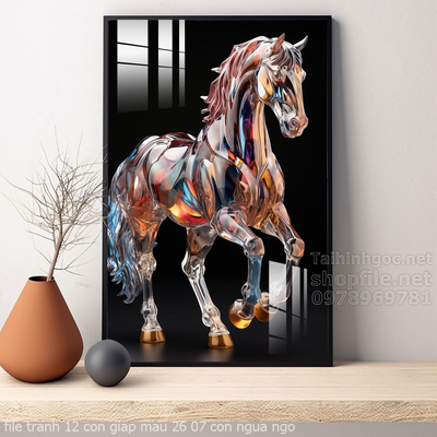 file tranh 12 con giap mau 26 07 con ngua ngo