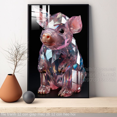 file tranh 12 con giap mau 26 12 con heo hoi