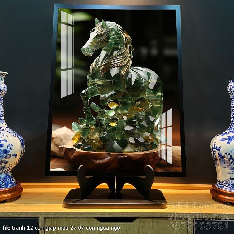 file tranh 12 con giap mau 27 07 con ngua ngo