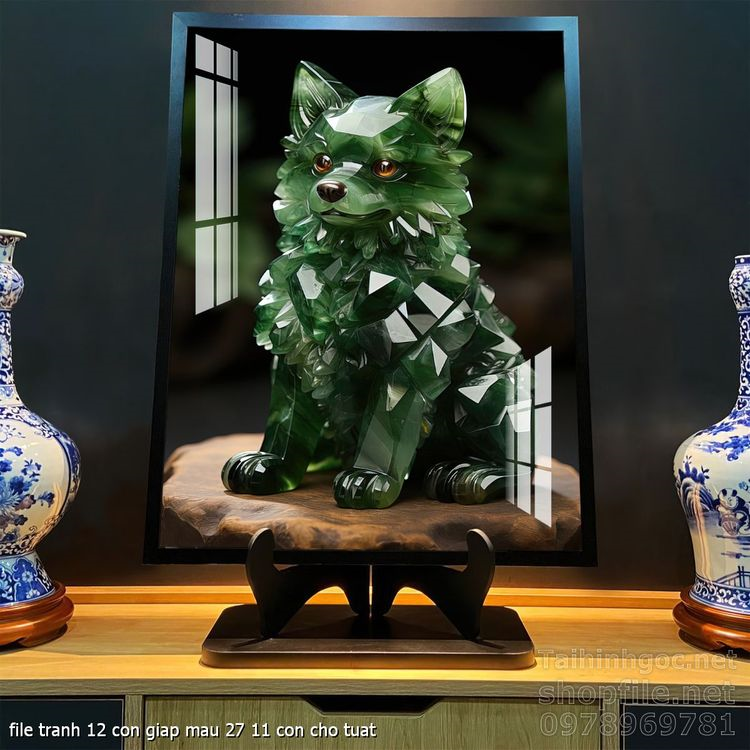 file tranh 12 con giap mau 27 11 con cho tuat