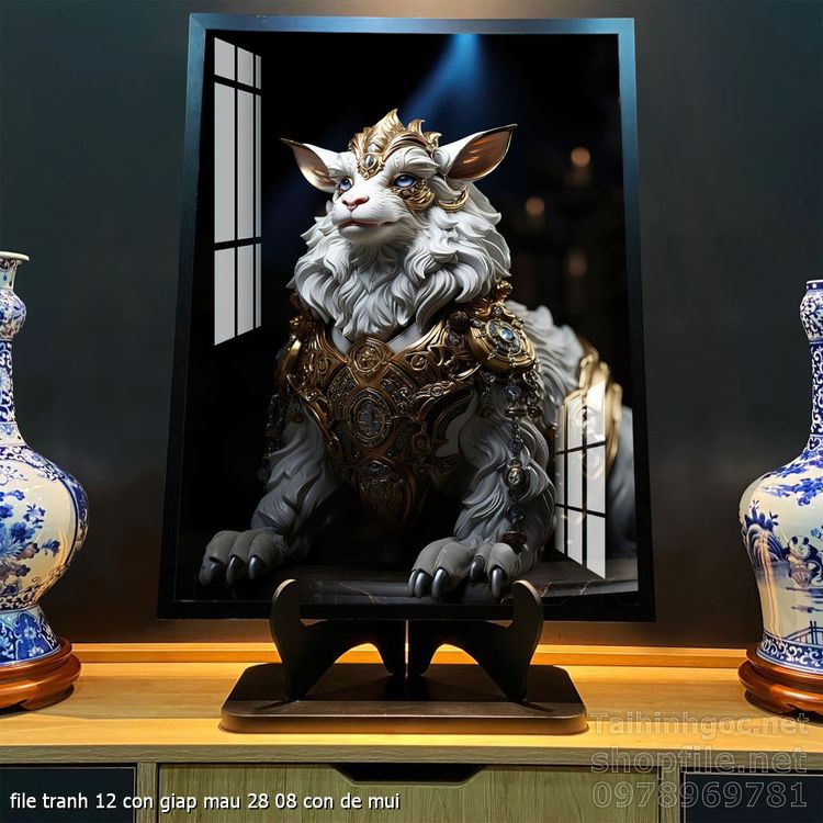 file tranh 12 con giap mau 28 08 con de mui