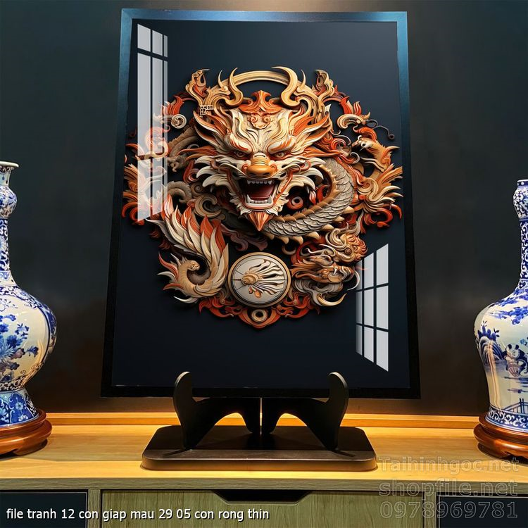 file tranh 12 con giap mau 29 05 con rong thin