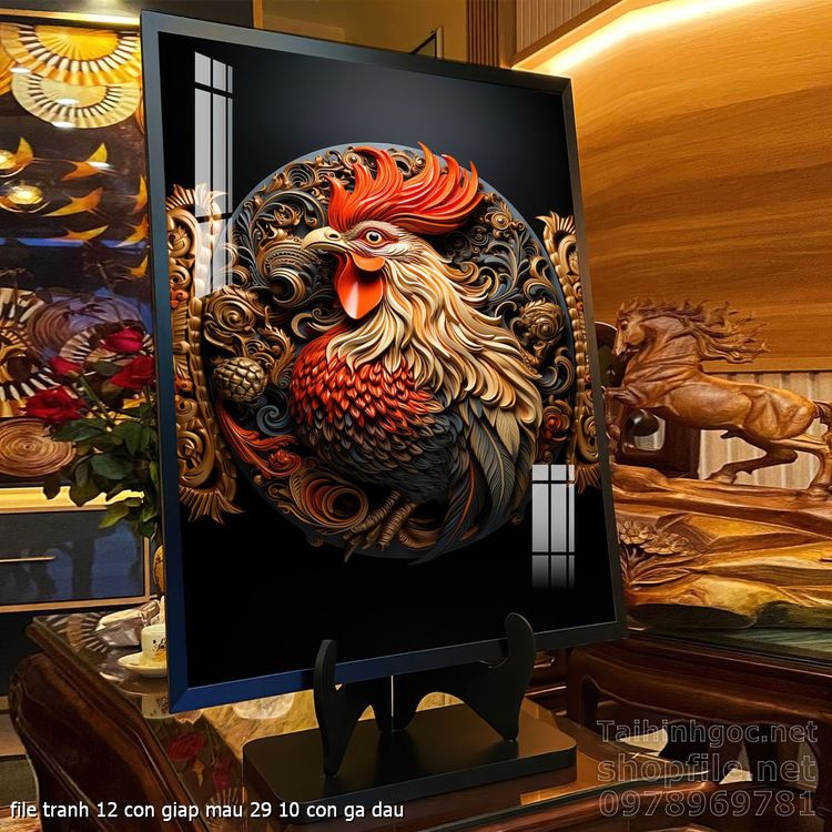 file tranh 12 con giap mau 29 10 con ga dau