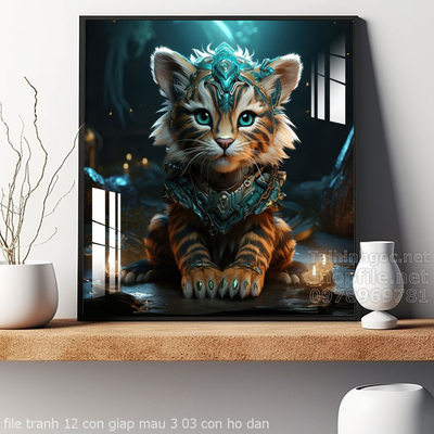 file tranh 12 con giap mau 3 03 con ho dan