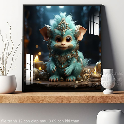 file tranh 12 con giap mau 3 09 con khi than