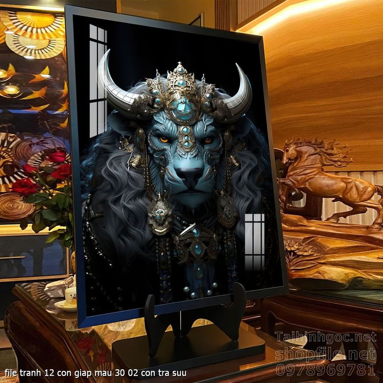 file tranh 12 con giap mau 30 02 con tra suu