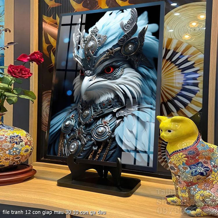 file tranh 12 con giap mau 30 10 con ga dau