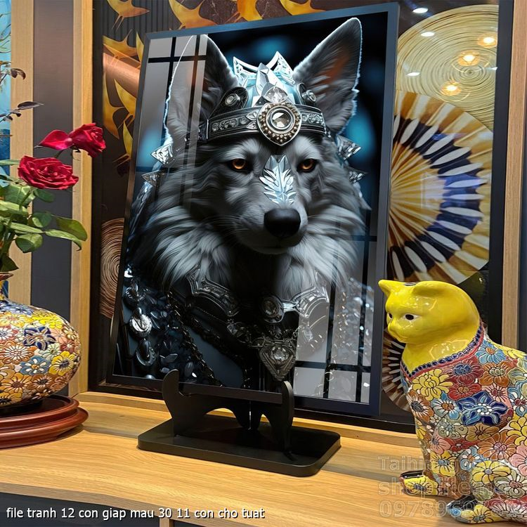 file tranh 12 con giap mau 30 11 con cho tuat