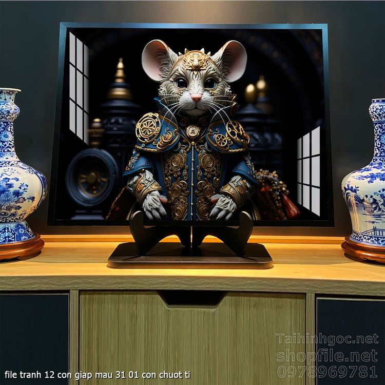 file tranh 12 con giap mau 31 01 con chuot ti