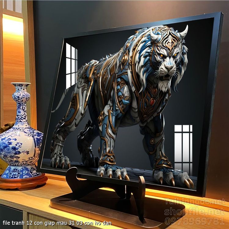 file tranh 12 con giap mau 31 03 con ho dan