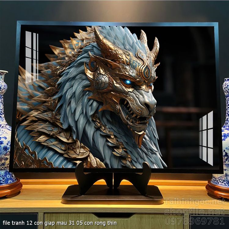 file tranh 12 con giap mau 31 05 con rong thin