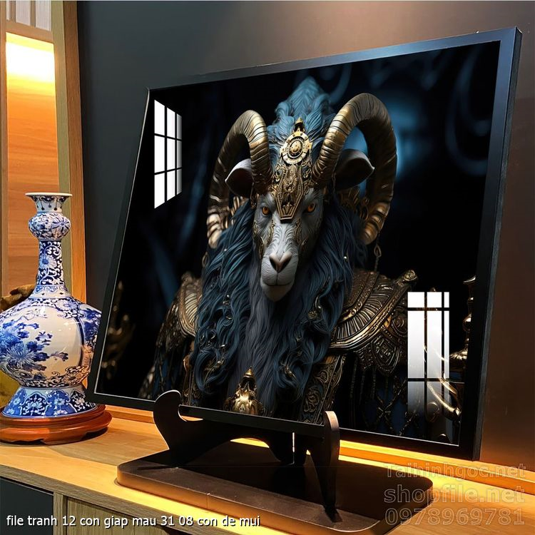 file tranh 12 con giap mau 31 08 con de mui