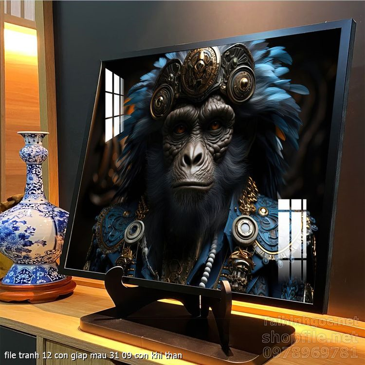 file tranh 12 con giap mau 31 09 con khi than