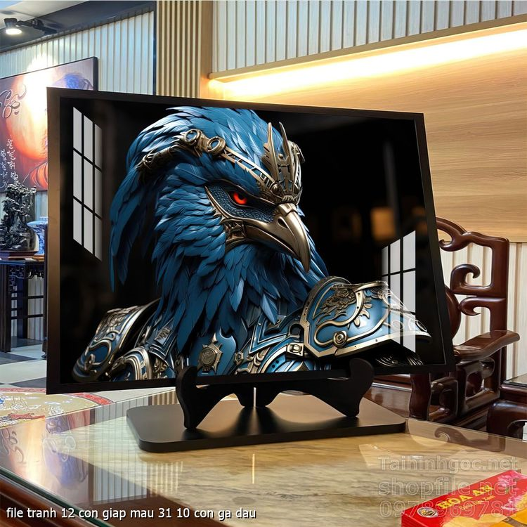 file tranh 12 con giap mau 31 10 con ga dau