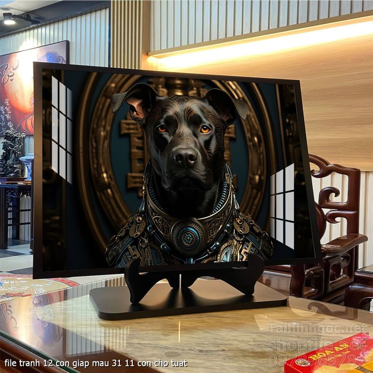 file tranh 12 con giap mau 31 11 con cho tuat