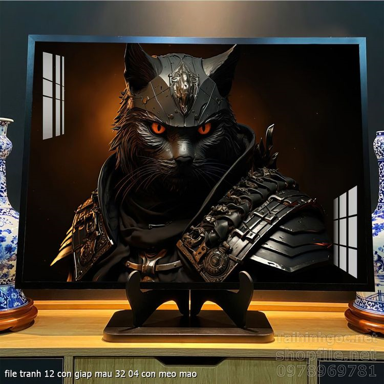 file tranh 12 con giap mau 32 04 con meo mao