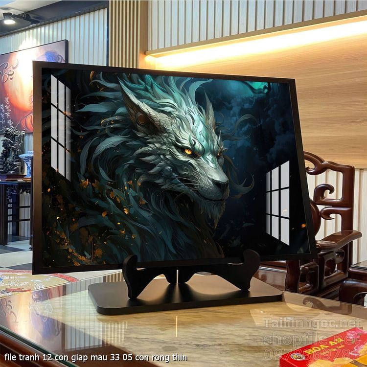 file tranh 12 con giap mau 33 05 con rong thin