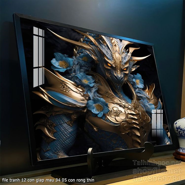 file tranh 12 con giap mau 34 05 con rong thin