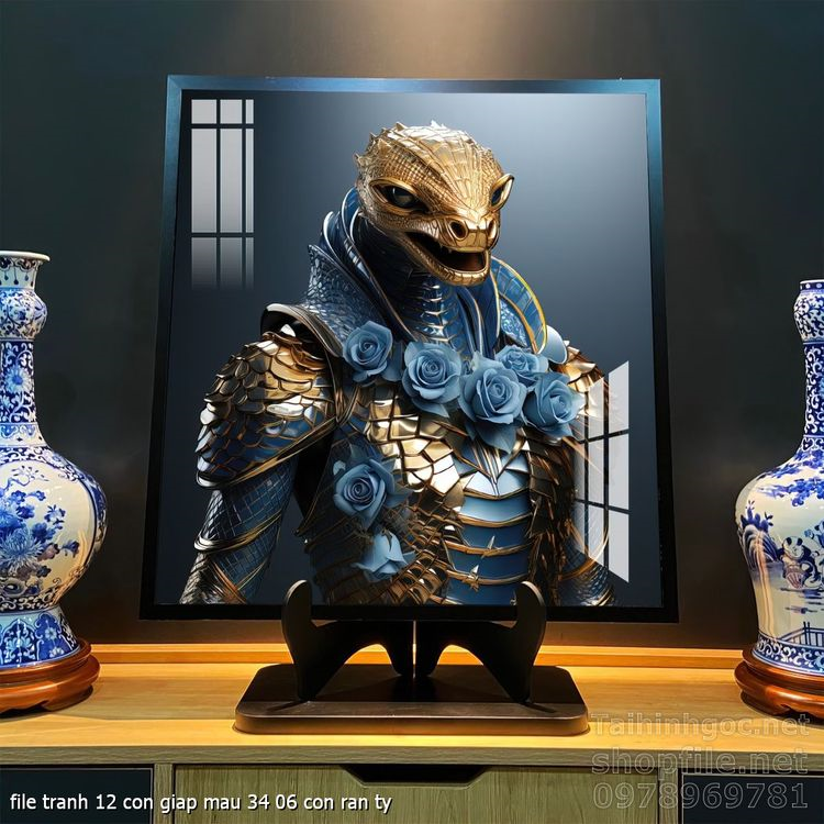 file tranh 12 con giap mau 34 06 con ran ty