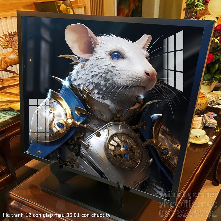 file tranh 12 con giap mau 35 01 con chuot ty