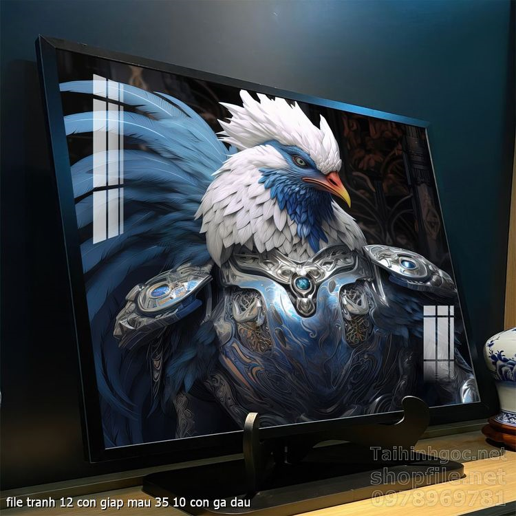 file tranh 12 con giap mau 35 10 con ga dau