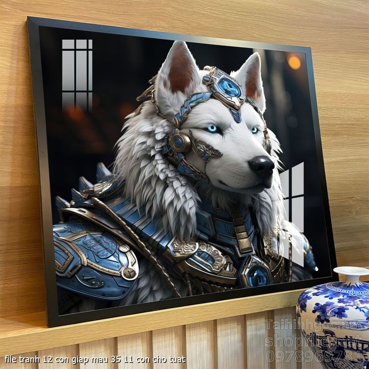 file tranh 12 con giap mau 35 11 con cho tuat