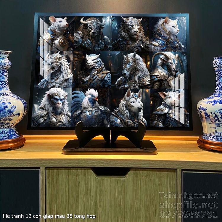 file tranh 12 con giap mau 35 tong hop