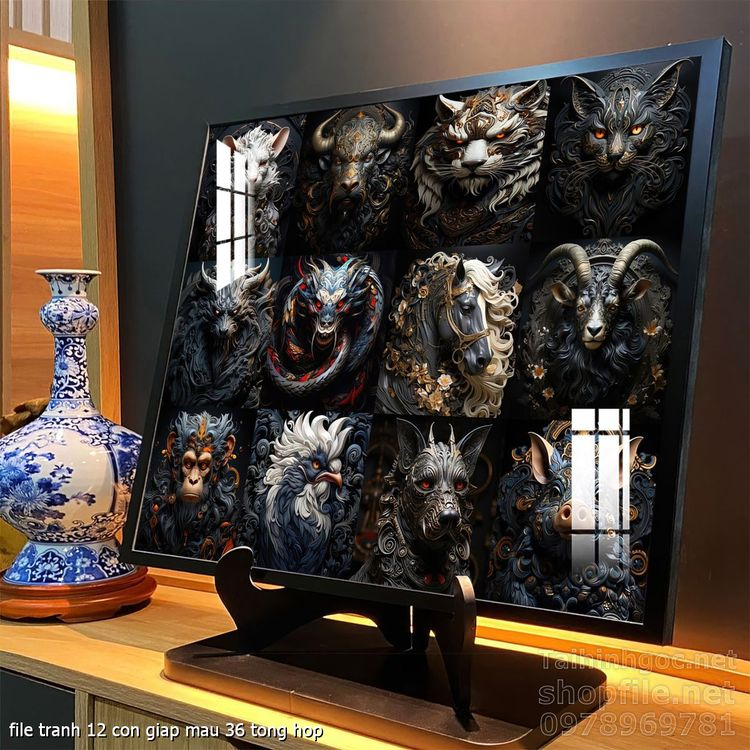 file tranh 12 con giap mau 36 tong hop