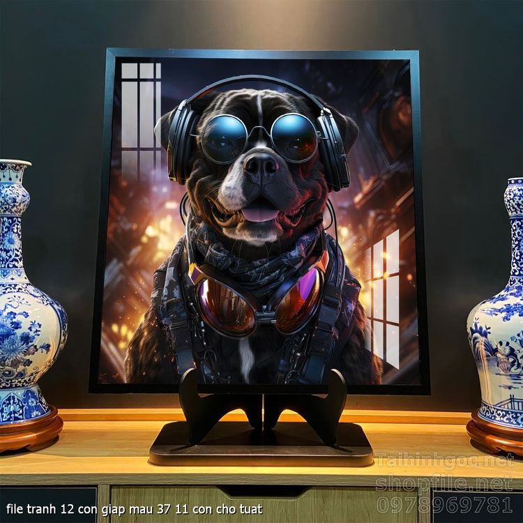 file tranh 12 con giap mau 37 11 con cho tuat