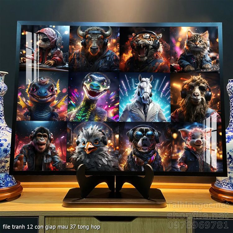 file tranh 12 con giap mau 37 tong hop