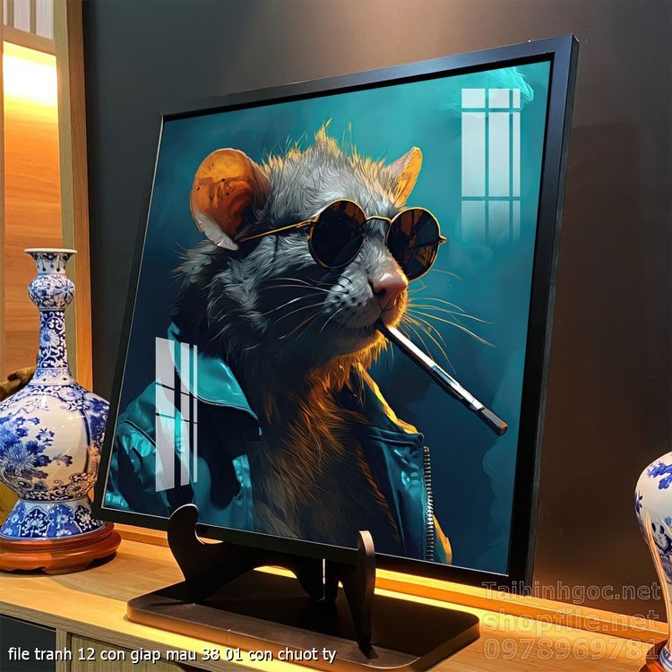 file tranh 12 con giap mau 38 01 con chuot ty