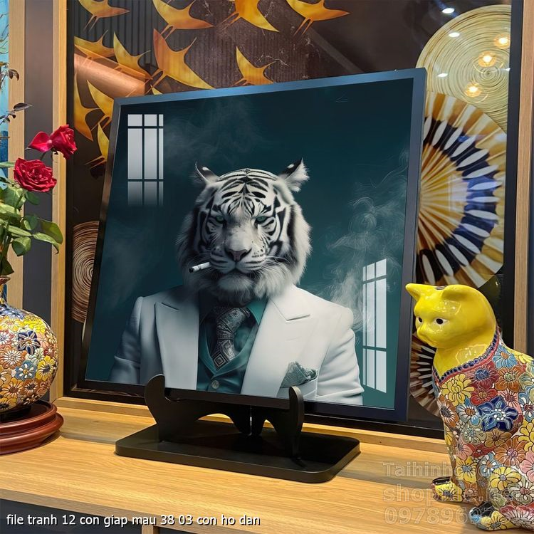 file tranh 12 con giap mau 38 03 con ho dan