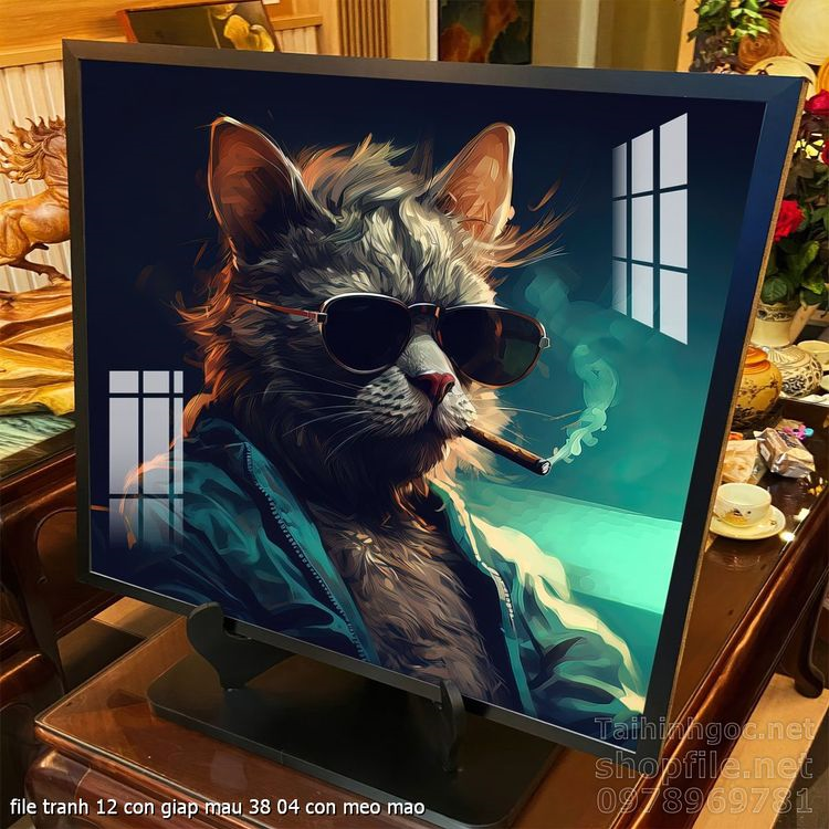 file tranh 12 con giap mau 38 04 con meo mao