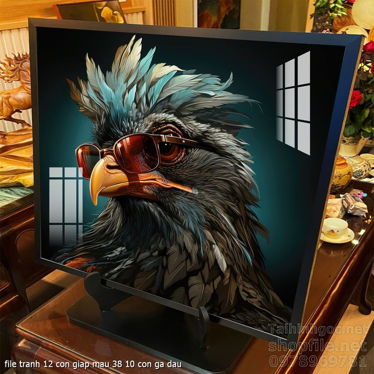 file tranh 12 con giap mau 38 10 con ga dau