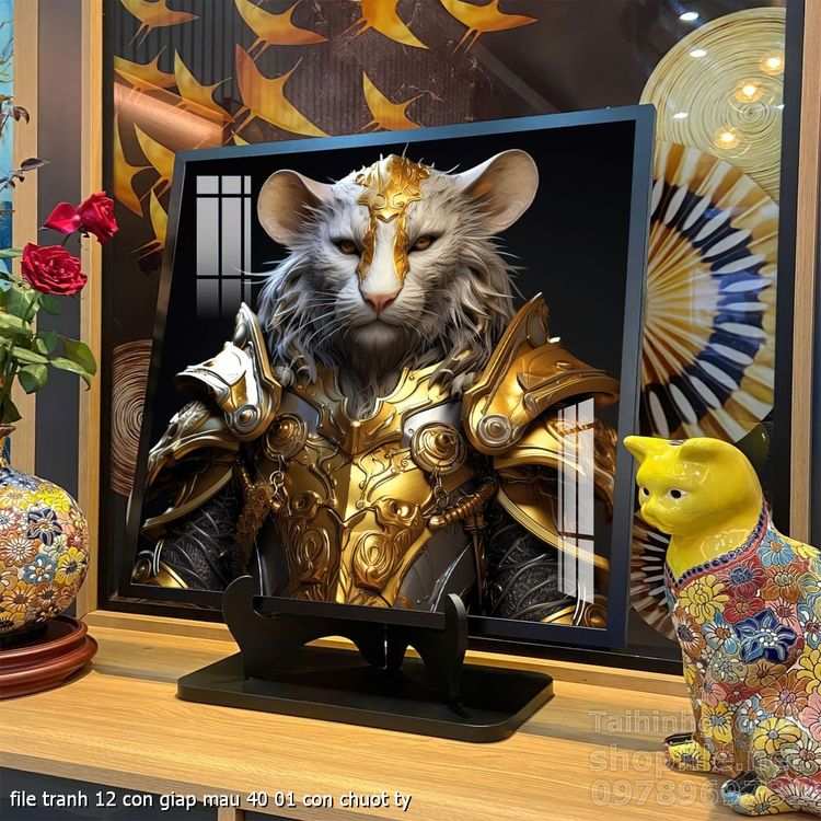 file tranh 12 con giap mau 40 01 con chuot ty